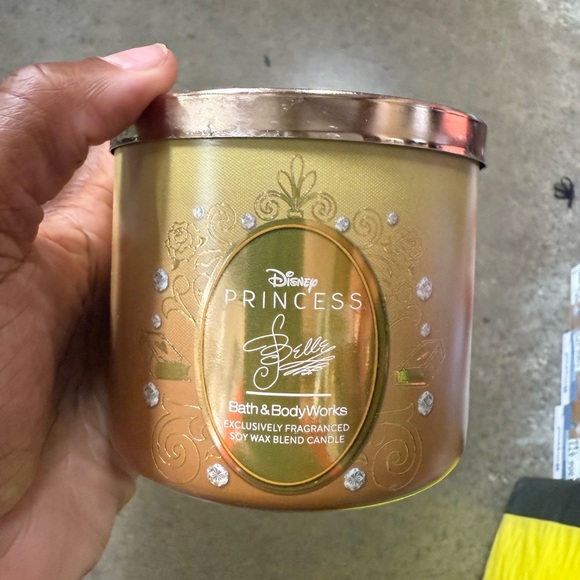 Disney Other - Disney Princess Belle Gold Bath and body candle